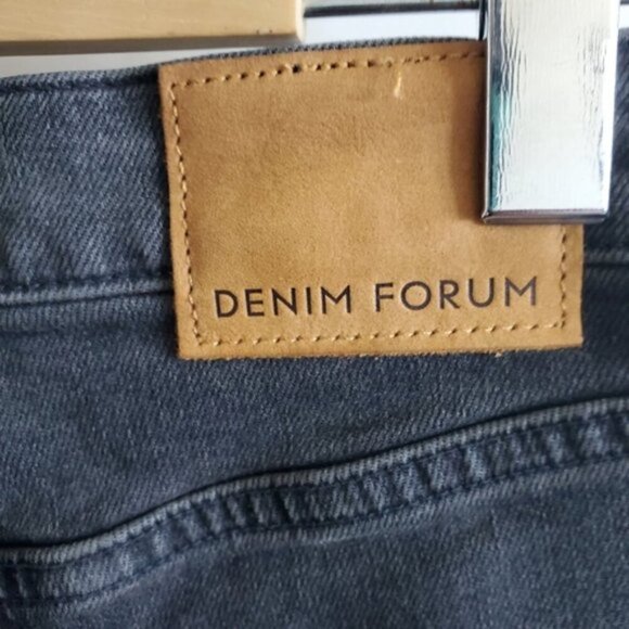 Aritzia Denim Forum Black Wash The Arlo High-rise Straight 28L Size 23 - Picture 8 of 8